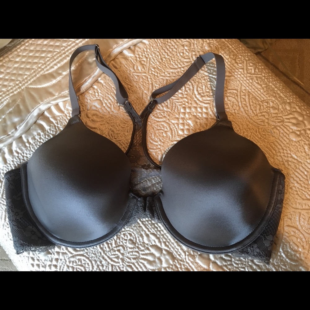 Maidenform Front Close Bra, Pewter, Lace, 36C